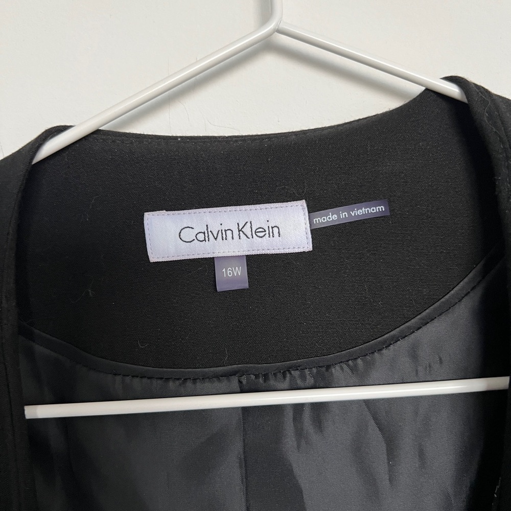 Women’s Calvin Klein open front Blazer Size 16W - Picture 3 of 4